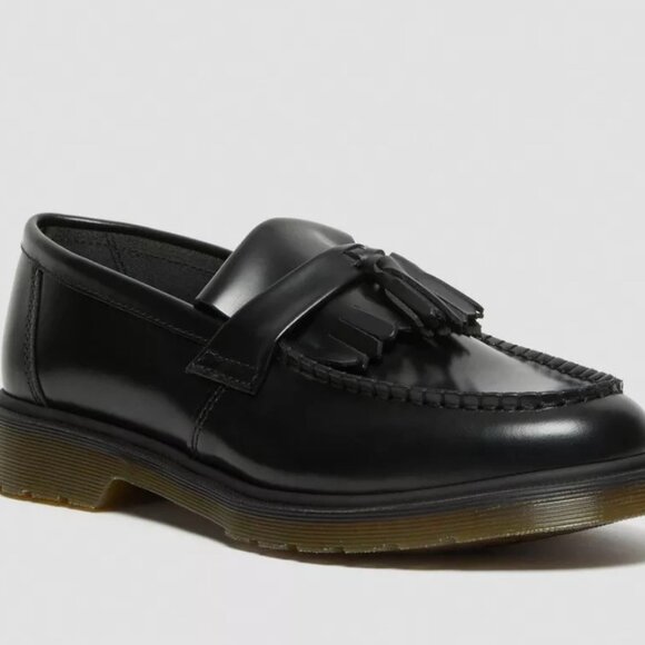 Dr Martens Adrian Smooth Leather Tassel Loafers - black - size 36 - Picture 1 of 7